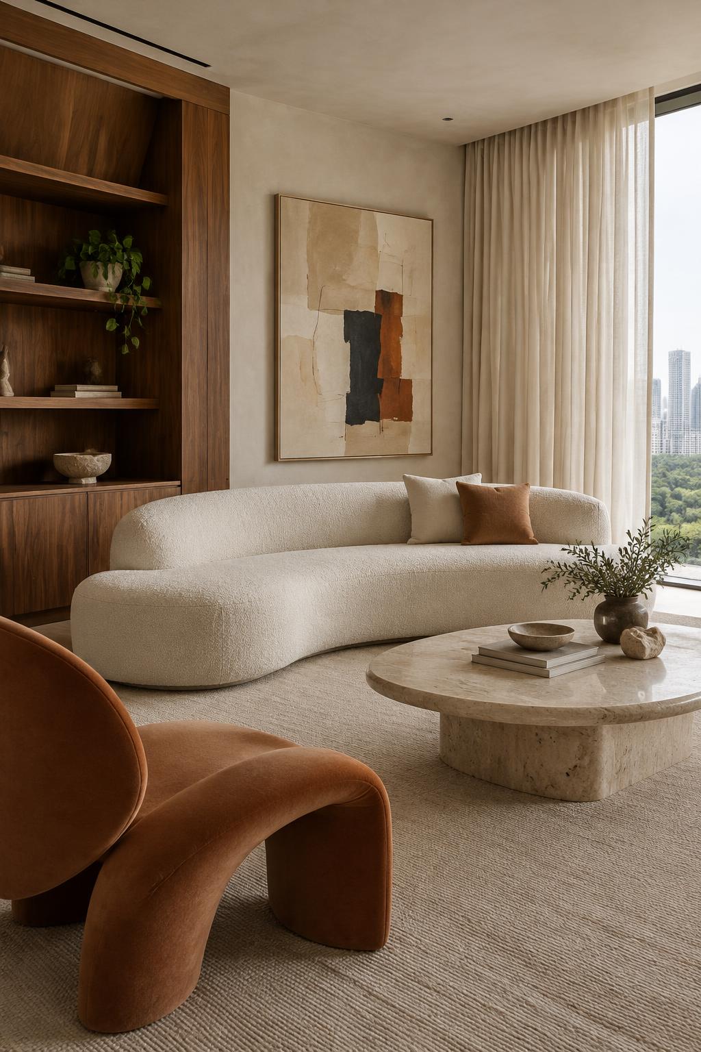 Apartamento Linha — estudo conceitual de design de interiores